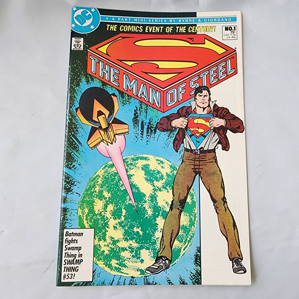 DC Superman The Man of Steel #1 Comic Book 1986 Byrne & Giordano First‎ Issue